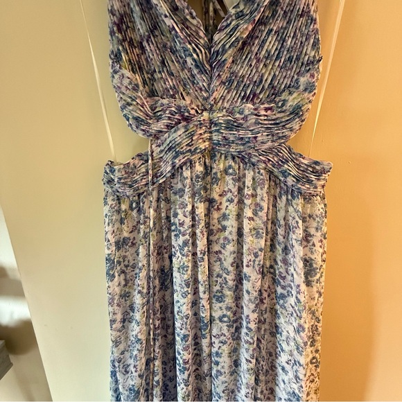 ASTR The Label Primrose cutout Maxi Dress - Blue purple floral / L - Picture 3 of 11